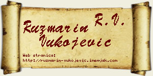 Ruzmarin Vukojević vizit kartica